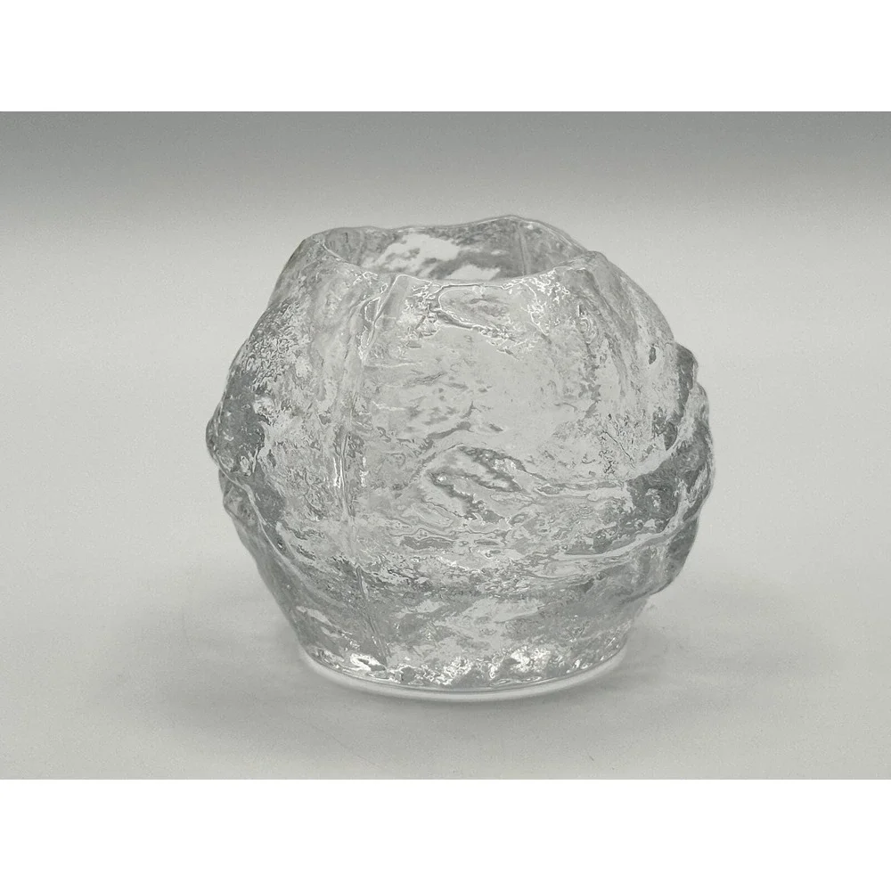 Kosta Boda Clear Glass Votive Candle Holder — Scandinavian 